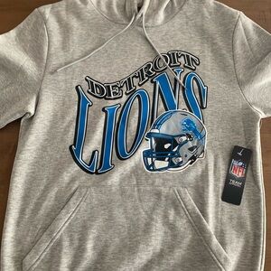 NFL Detroit lions Light Gray Hoodie NEW